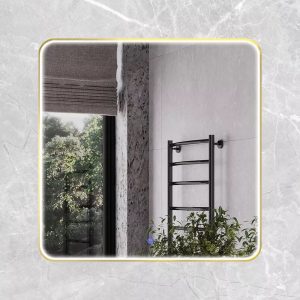 Зеркало Comforty Сириус 80 с подсветкой теплый свет, сенсор Золото матовое 00-00014195СF Зеркало Comforty Сириус 80 с подсветкой теплый свет, сенсор Золото матовое 00-00014195СF