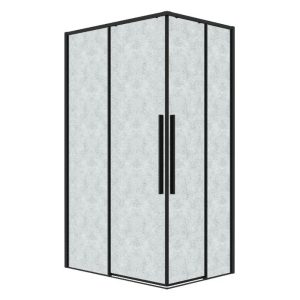 Душевой уголок Grossman Galaxy 120х70 левый Черный / Шиншила 300.K33.01.70R12L.21.02