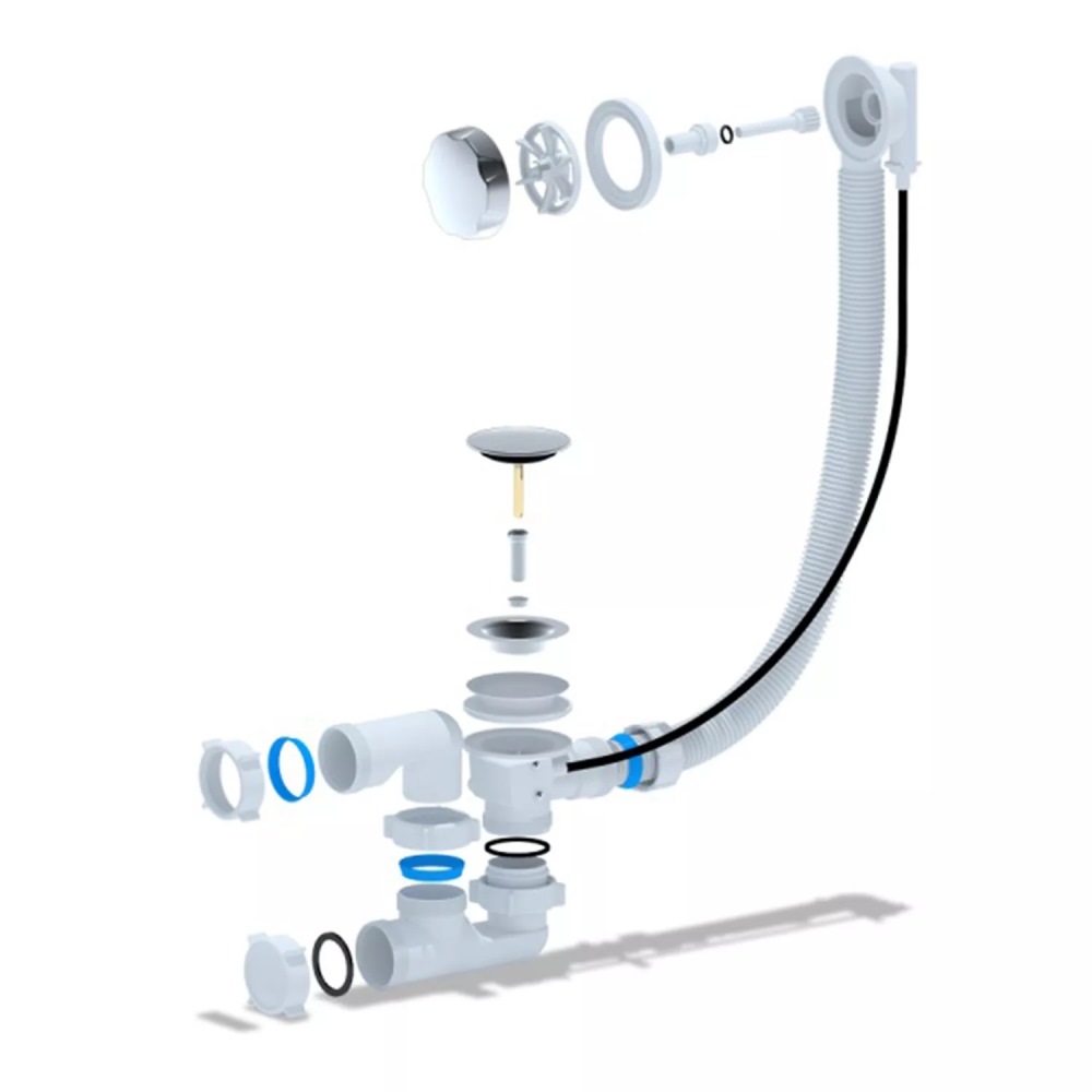 Сифон Cersanit Smart для ванны полуавтомат Хром 64285 Сифон Cersanit Smart для ванны полуавтомат Хром 64285 — изображение 2