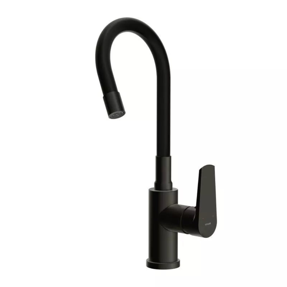 Смеситель для кухни Cersanit Moduo с гибким изливом Черный матовый 68230 Смеситель для кухни Cersanit Moduo с гибким изливом Черный матовый 68230 — изображение 2