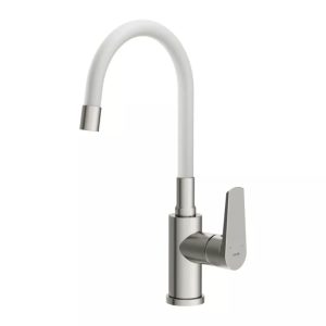 Смеситель для кухни Cersanit Moduo с гибким изливом Белый 68232