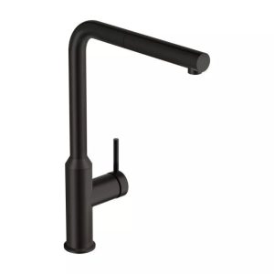 Смеситель для кухни Cersanit Flavis с выдвижным изливом Черный матовый 68247