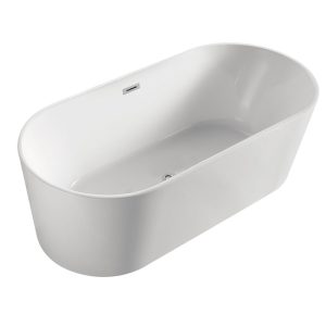 Ванна акриловая Azario Bristol 180х81 в комплекте с сифоном и металлической рамой Белый BRI18080