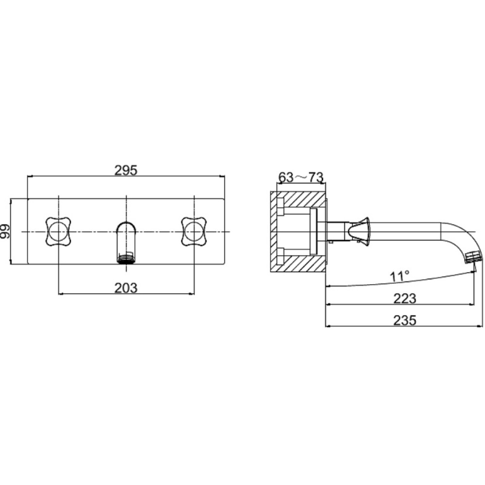 Смеситель встраиваемый D&K Hessen-Grimm Хром глянцевый DA1384401 Смеситель встраиваемый D&K Hessen-Grimm Хром глянцевый DA1384401 — изображение 3