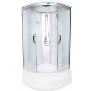 Душевая кабина Водный мир 90х90 ,Хром / Матовое, Высокий поддон