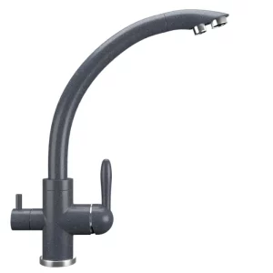 Смеситель для кухни Ulgran Classic U-017 с подключением к фильтру U-017-343 Антрацит