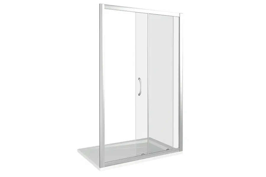 Душевая дверь Bas Latte 140х185 Хром / Прозрачное Душевая дверь Bas Latte 140х185 Хром / Прозрачное