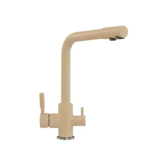 Смеситель для кухни Polygran Дуо с каналом для питьевой воды 627529 Бежевый