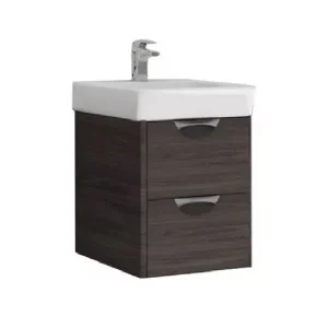 Тумба с раковиной Aquaton Сильва 50 дуб макиато 2 ящика 1A2117K1SIW50