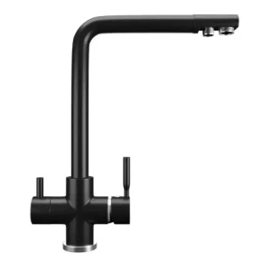 Смеситель для кухни Ulgran Classic U-016 с подключением к фильтру U-016-344 Ультра-чёрный