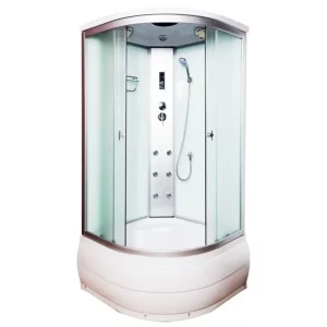 Душевая кабина Водный мир 90х90, Хром / Матовое, Высокий поддон