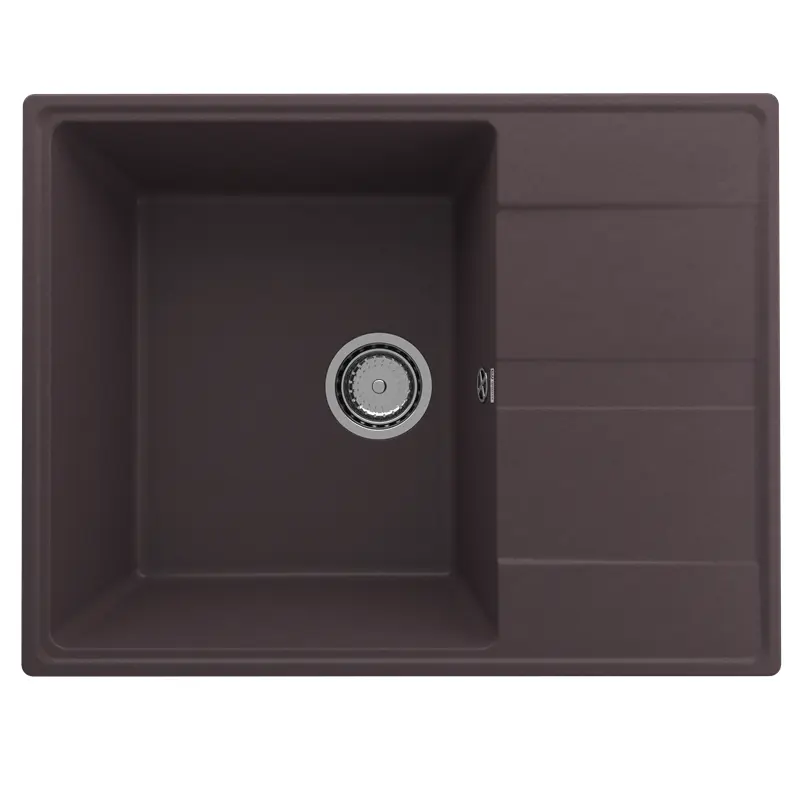 Мойка кухонная Ulgran Quartz Prima 650-06 Трюфель Мойка кухонная Ulgran Quartz Prima 650-06 Трюфель