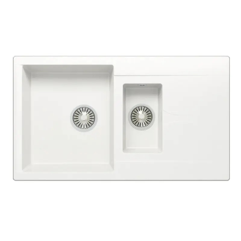 Мойка кухонная Polygran Brig 87 627390 Белый хлопок Мойка кухонная Polygran Brig 87 627390 Белый хлопок