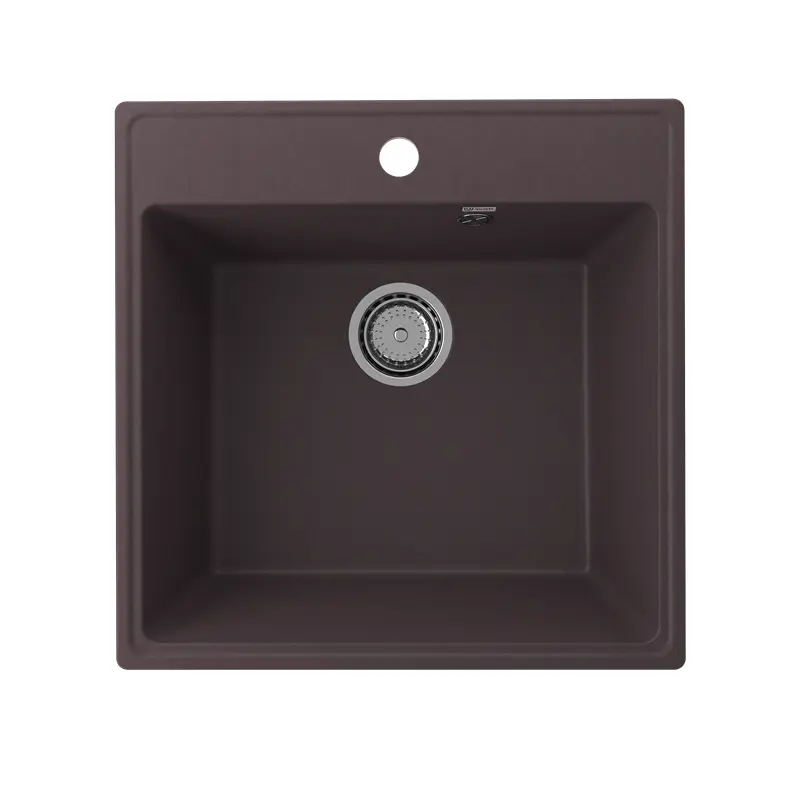 Мойка кухонная Ulgran Quartz Forte 505-06 Трюфель Мойка кухонная Ulgran Quartz Forte 505-06 Трюфель