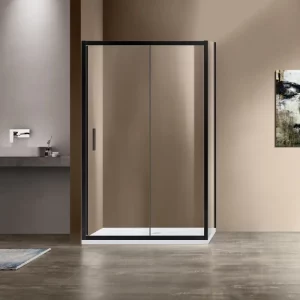 Душевой уголок Vincea Garda VSR-1G1 120х80 Черный / Прозрачное VSR-1G8012CLB
