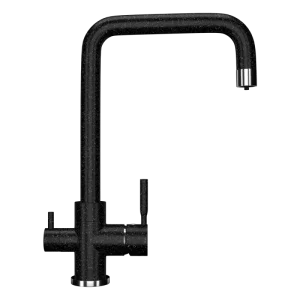 Смеситель для кухни Ulgran Classic U-019 с подключением к фильтру U-019-308 Черный