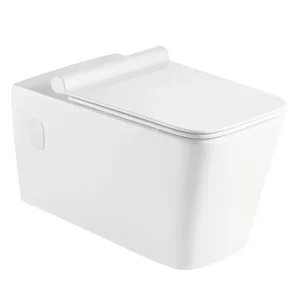 Унитаз подвесной Azario Quadro + с сиденьем Белый AZ-003 Унитаз подвесной Azario Quadro + с сиденьем Белый AZ-003