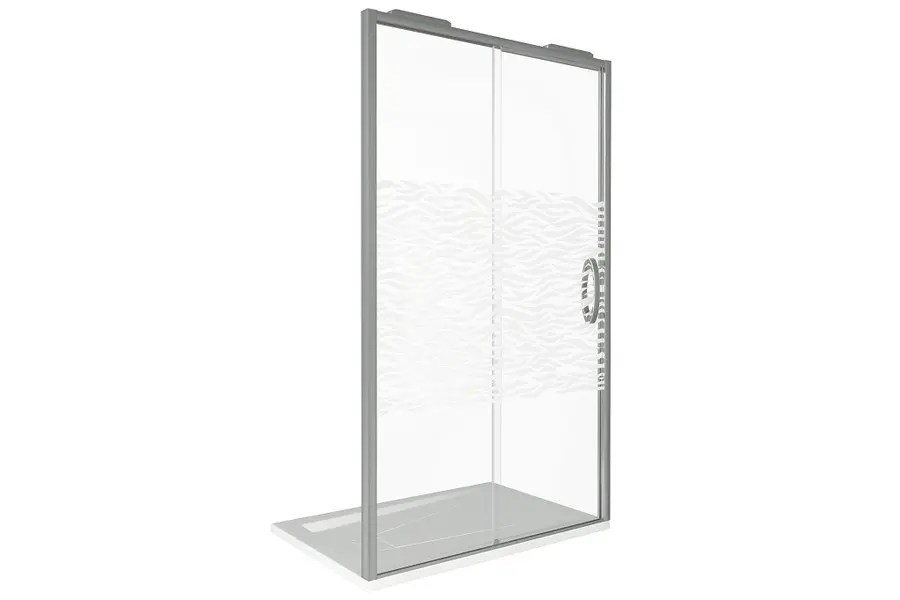 Душевая дверь Bas Antares 110х195 Хром / Прозрачное Душевая дверь Bas Antares 110х195 Хром / Прозрачное — изображение 2