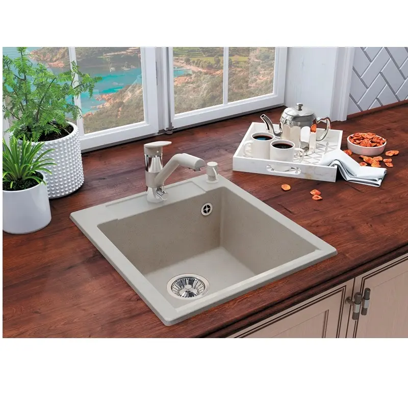 Мойка кухонная Polygran Argo 46 443363 Белый хлопок Мойка кухонная Polygran Argo 46 443363 Белый хлопок — изображение 2