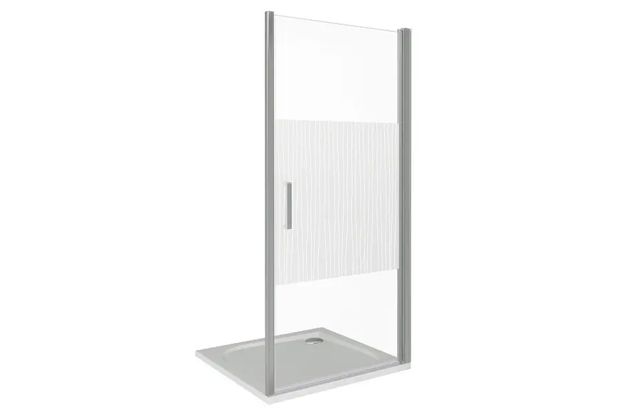 Душевая дверь Bas Pandora 100х185 Хром / Прозрачное Душевая дверь Bas Pandora 100х185 Хром / Прозрачное — изображение 2