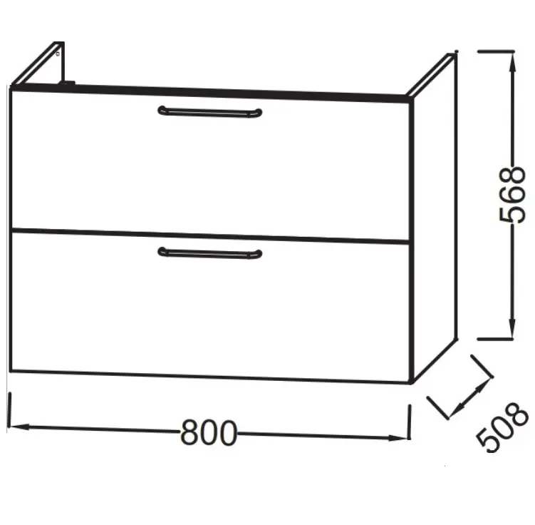 Тумба подвесная Jacob Delafon Odeon Rive Gauche 80 Дуб Тумба подвесная Jacob Delafon Odeon Rive Gauche 80 Дуб — изображение 2