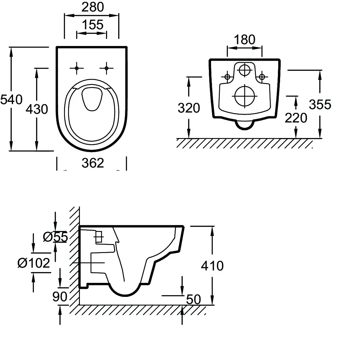 Унитаз подвесной Jacob Delafon Odeon Rive Gauche EDR102-00 Белый Унитаз подвесной Jacob Delafon Odeon Rive Gauche EDR102-00 Белый — изображение 2