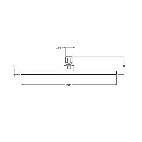 Душ верхний Jacob Delafon Katalyst D35,5 E13691-CP Душ верхний Jacob Delafon Katalyst D35,5 E13691-CP — изображение 2