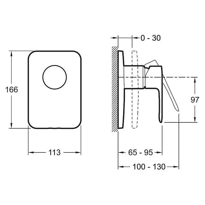 Смеситель встраиваемый Jacob Delafon July E16029-4-CP Смеситель встраиваемый Jacob Delafon July E16029-4-CP — изображение 2