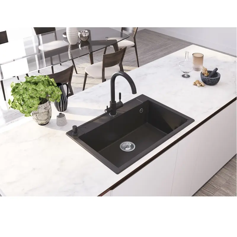 Мойка кухонная Polygran Argo 76 575912 Песочный Мойка кухонная Polygran Argo 76 575912 Песочный — изображение 2