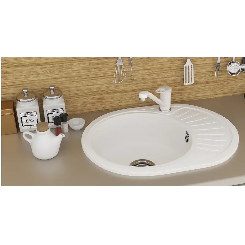 Смеситель для кухни Ulgran Classic U-004 U-004-331 Белый Смеситель для кухни Ulgran Classic U-004 U-004-331 Белый — изображение 2