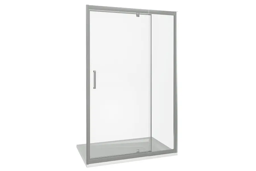 Душевая дверь Bas Orion 140х185 Хром / Прозрачное Душевая дверь Bas Orion 140х185 Хром / Прозрачное — изображение 2