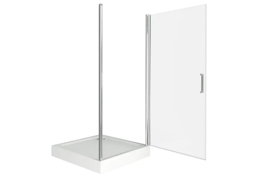 Душевая дверь Bas Pandora 100х185 Хром / Прозрачное Душевая дверь Bas Pandora 100х185 Хром / Прозрачное — изображение 3