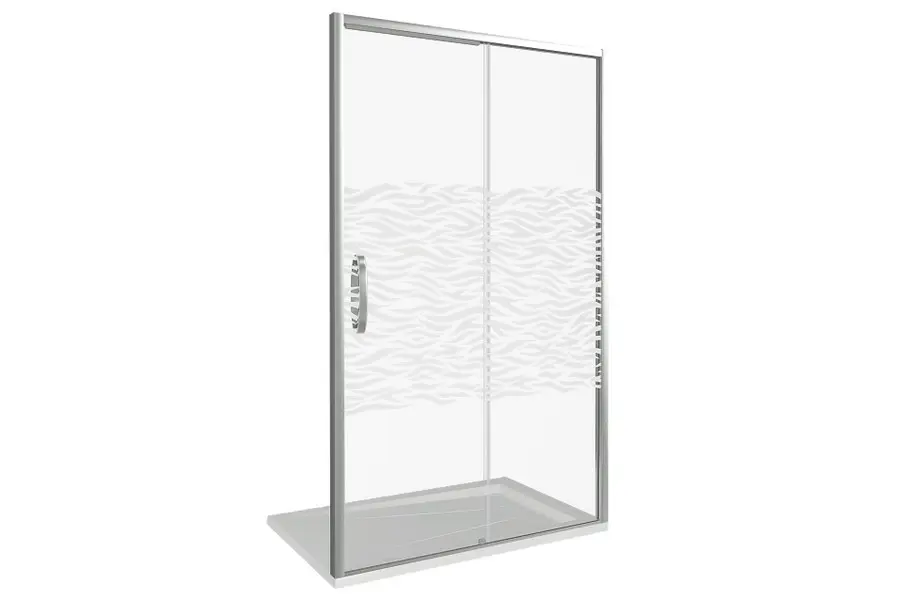 Душевая дверь Bas Antares 110х195 Хром / Прозрачное Душевая дверь Bas Antares 110х195 Хром / Прозрачное — изображение 3