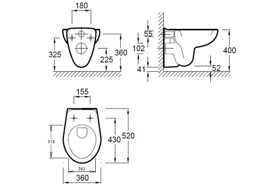 Унитаз подвесной Jacob Delafon Mideo с сиденьем микролифт Унитаз подвесной Jacob Delafon Mideo с сиденьем микролифт — изображение 3
