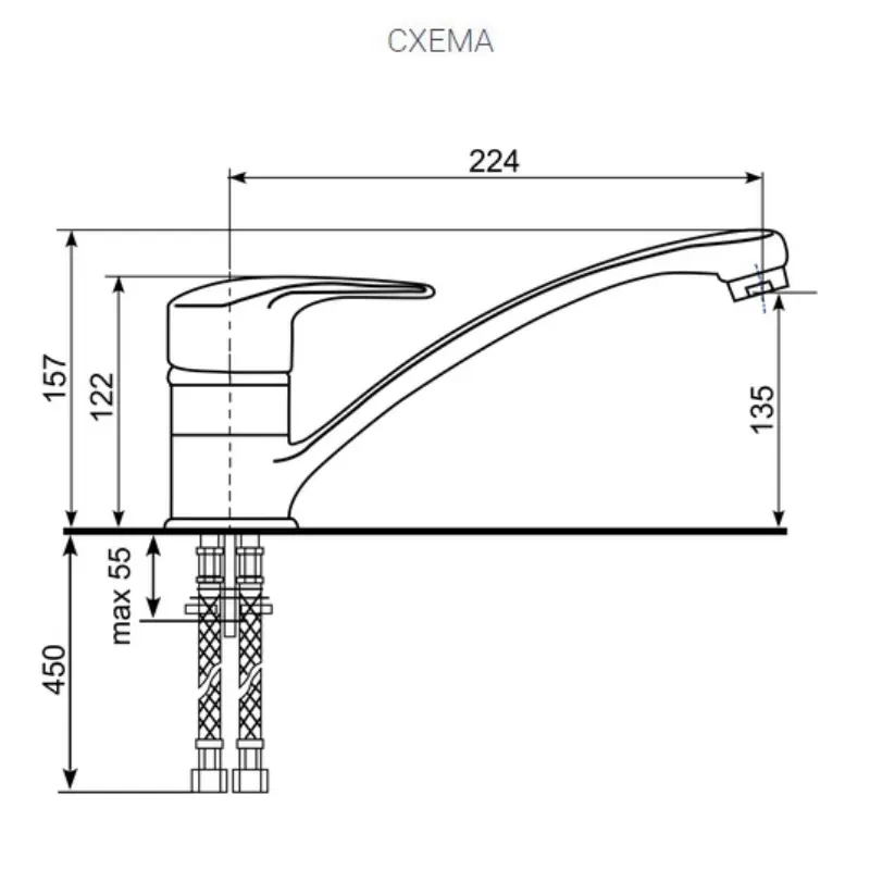 Смеситель для кухни Ulgran Classic U-004 U-004-331 Белый Смеситель для кухни Ulgran Classic U-004 U-004-331 Белый — изображение 3