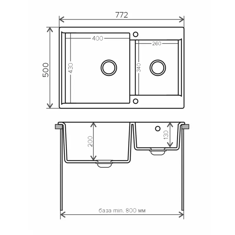 Мойка кухонная Polygran Brig 77,2 621527 Терракот Мойка кухонная Polygran Brig 77,2 621527 Терракот — изображение 3