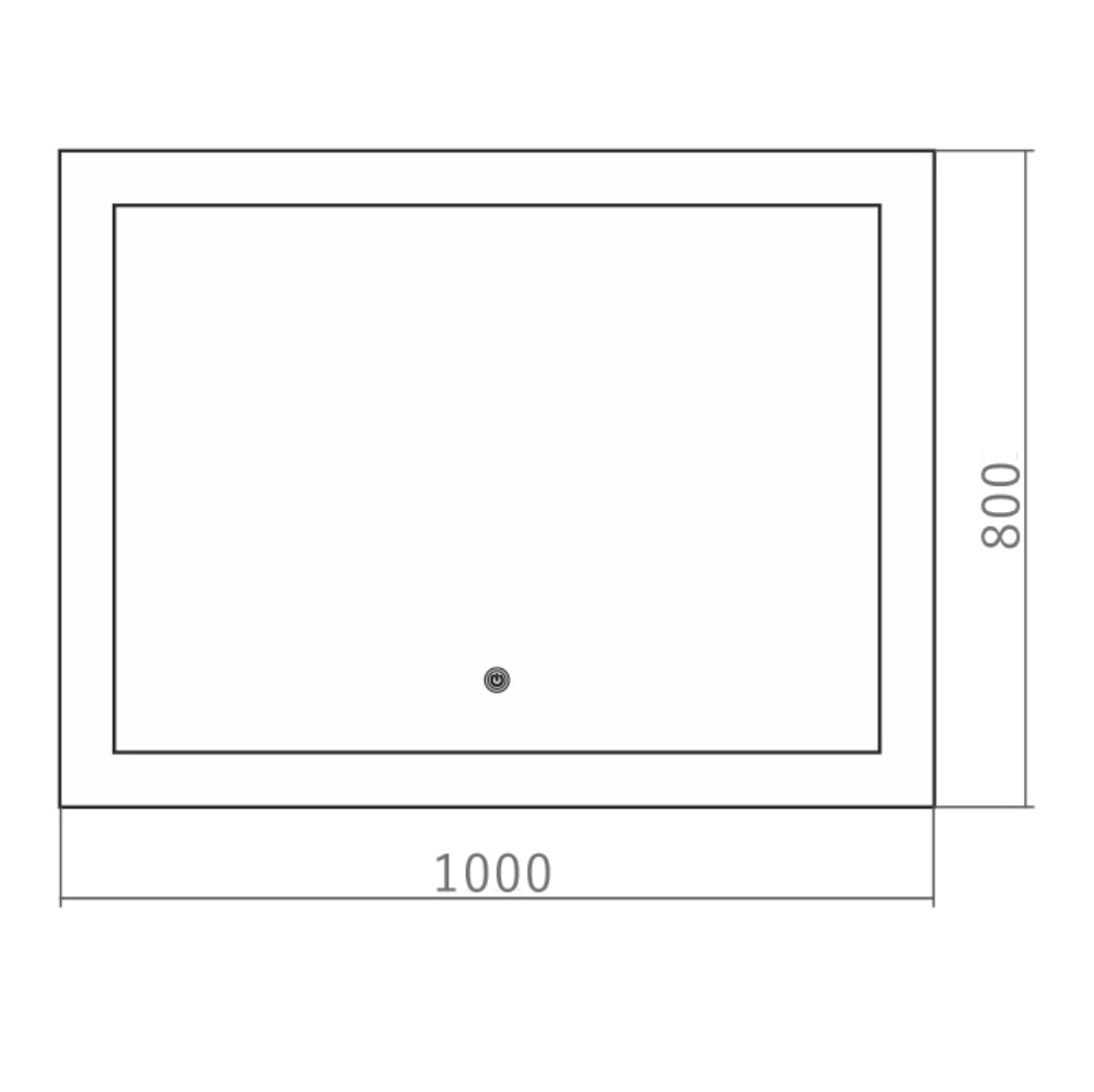 Зеркало Azario Норма 100 с сенсором ФР-00001452 Зеркало Azario Норма 100 с сенсором ФР-00001452 — изображение 3