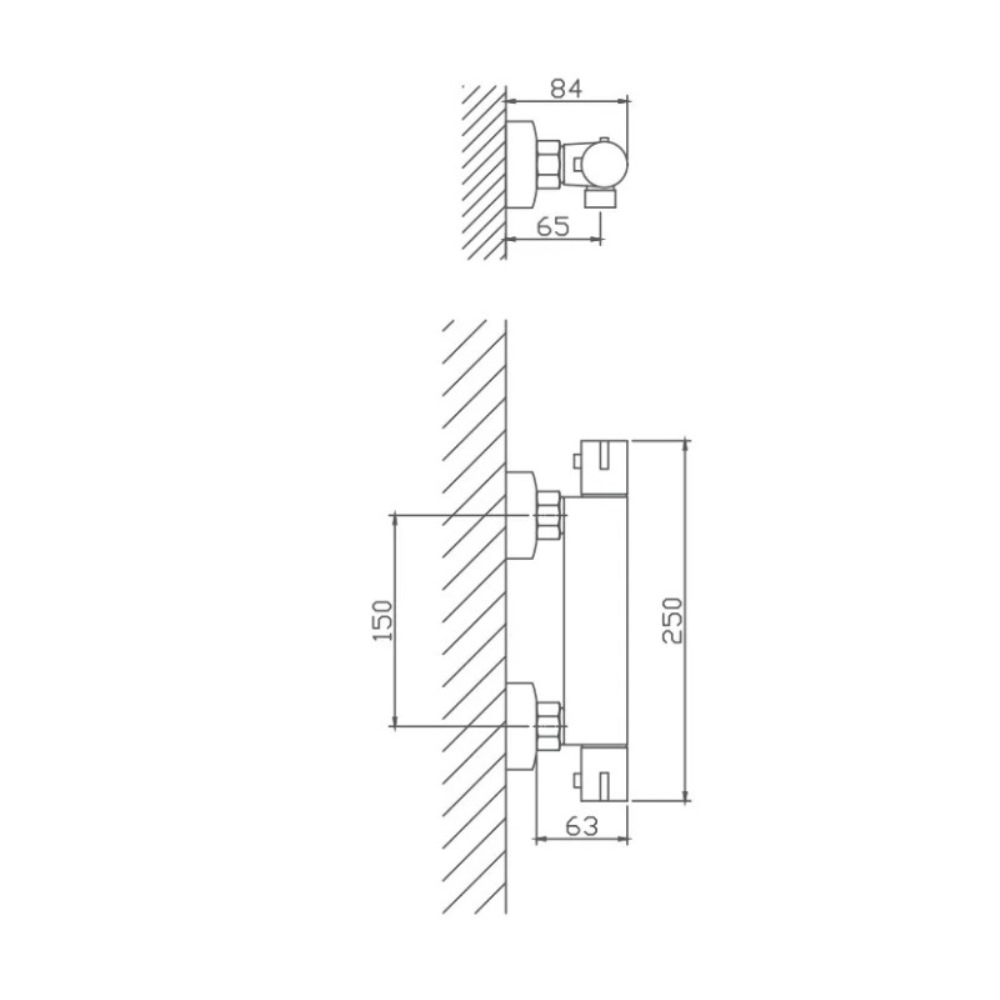 Смеситель для душа Haiba HB809 Хром глянцевый HB20809 Смеситель для душа Haiba HB809 Хром глянцевый HB20809 — изображение 4