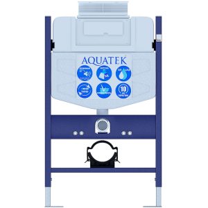 Инсталляция Aquatek Standart для скрытого монтажа унитаза с верхней кнопкой смыва INS-0000018