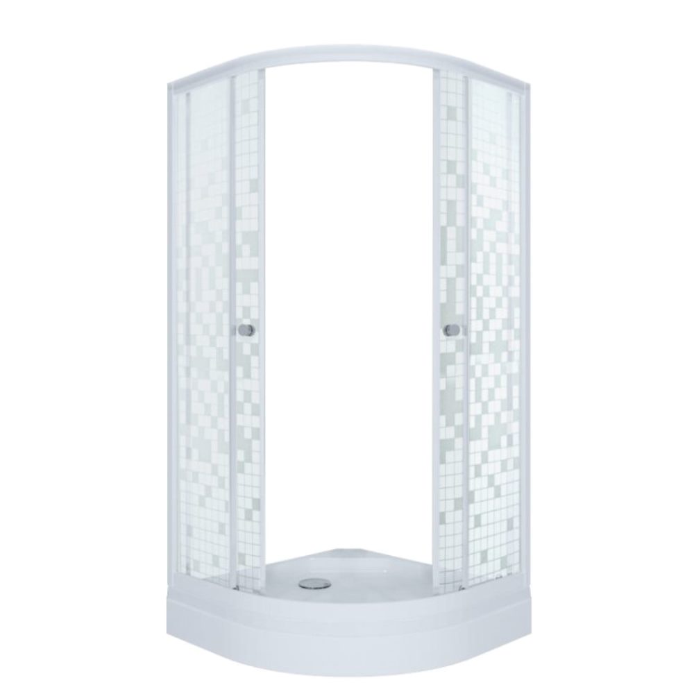 Душевой уголок Triton Мозайка 100х100 Белый / С узором Щ0000061791 Душевой уголок Triton Мозайка 100х100 Белый / С узором Щ0000061791