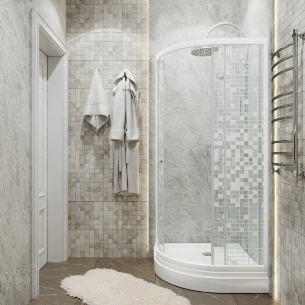 Душевой уголок Triton Мозайка 100х100 Белый / С узором Щ0000061791 Душевой уголок Triton Мозайка 100х100 Белый / С узором Щ0000061791 — изображение 3