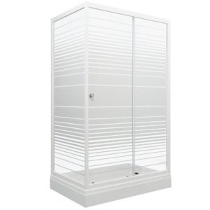 Душевой уголок Triton Фьюжн 120х80 Белый / С узором Щ0000064851