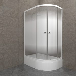 Душевой уголок Triton Коралл-Лайт 120х80 левый с поддоном В Белый / Матовый Щ0000068951